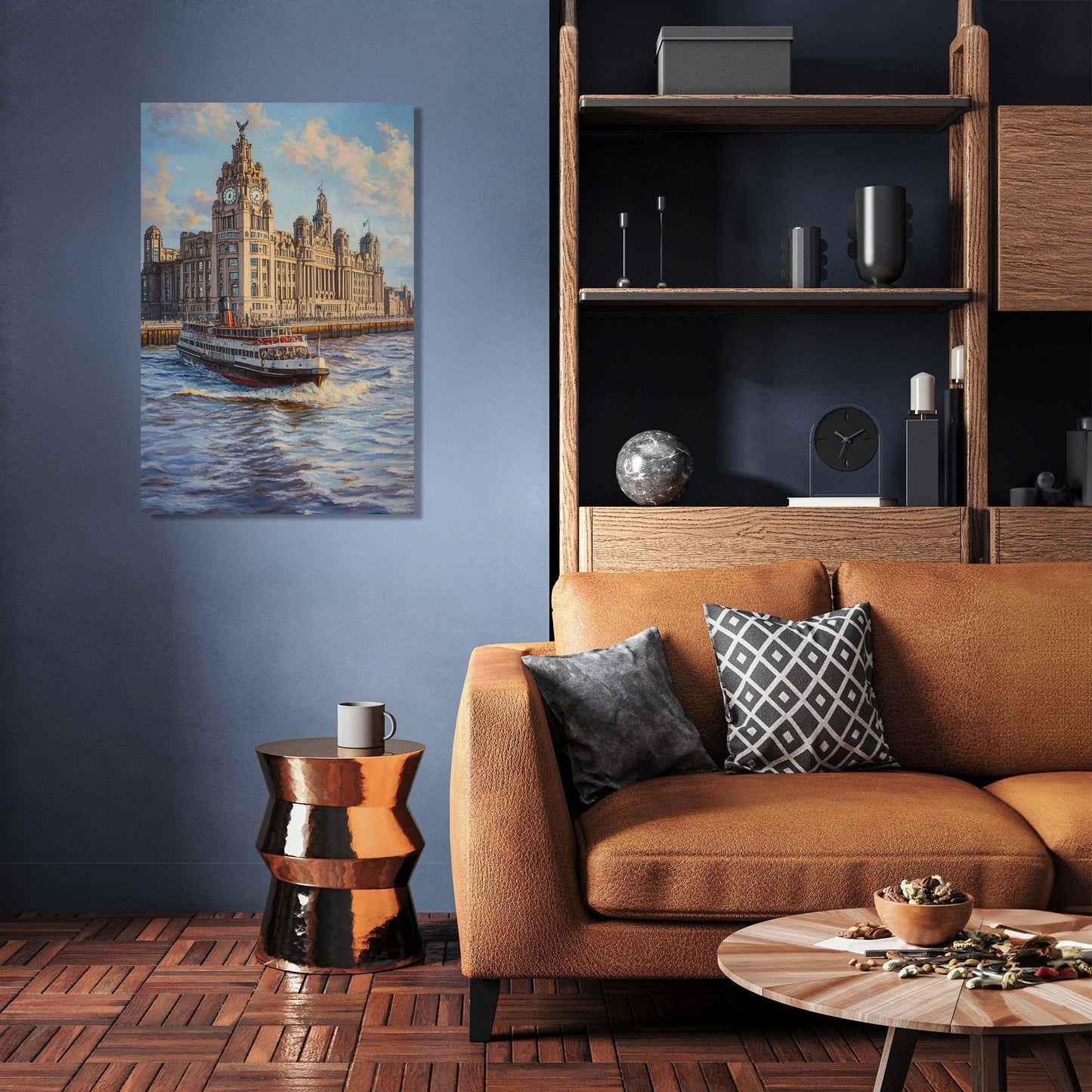 Liver Building Serenity Canvas