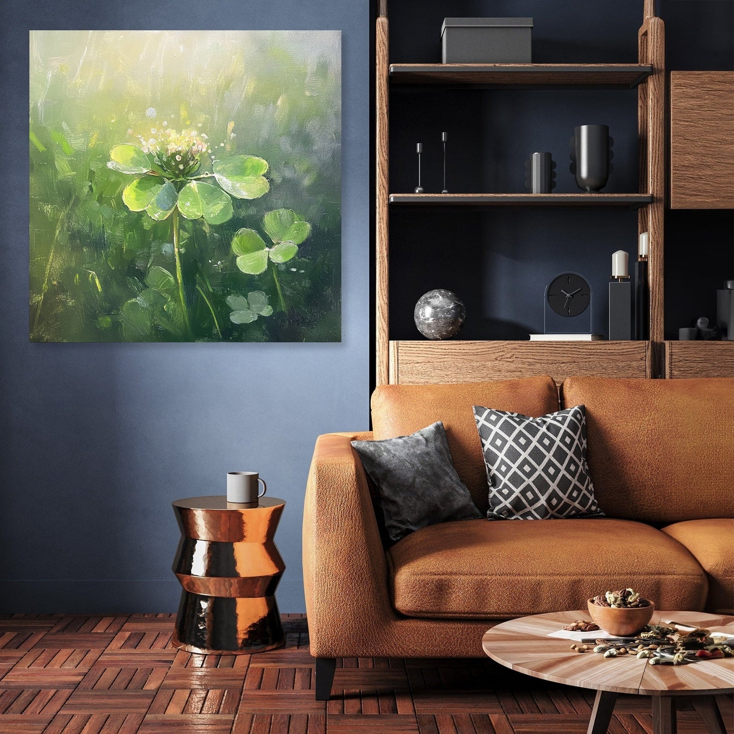 Dew-Kissed Clover Canvas
