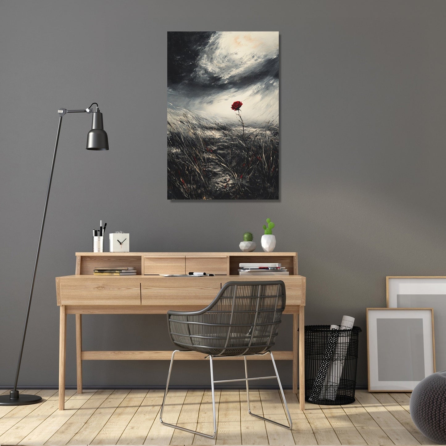 Crimson Rose Serenade Canvas