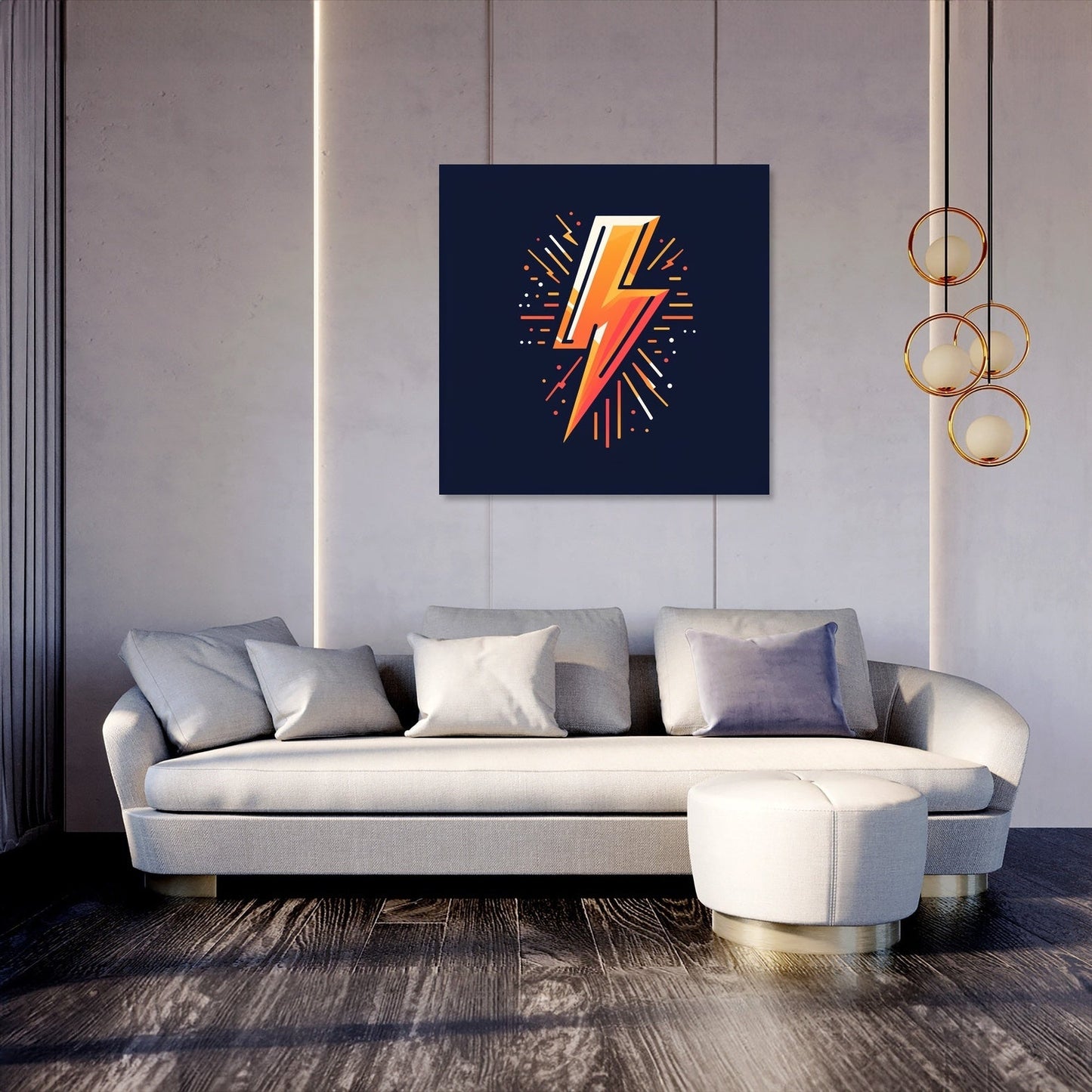 Electrifying Bolt Canvas