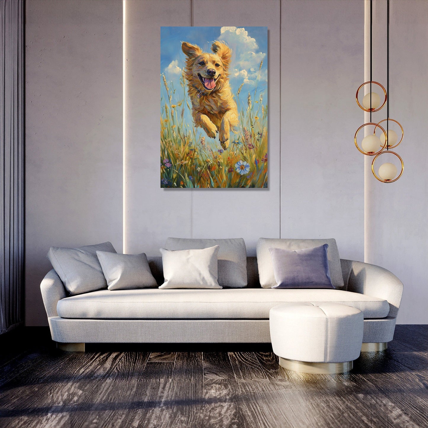 Wagging Tail Joy Canvas