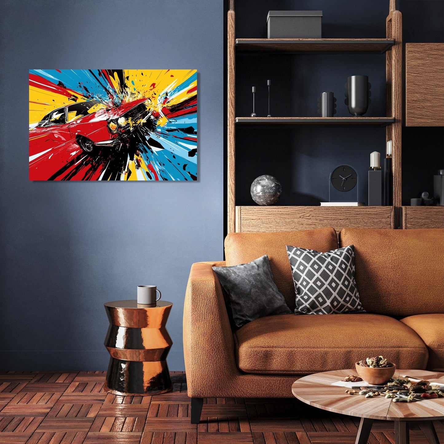 Crash Bang Car Canvas