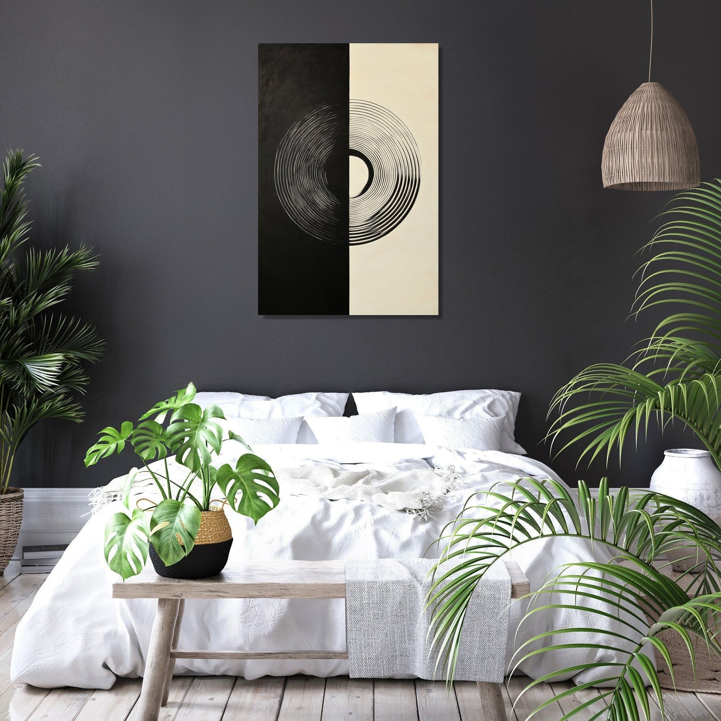 Illusionary Circle Canvas