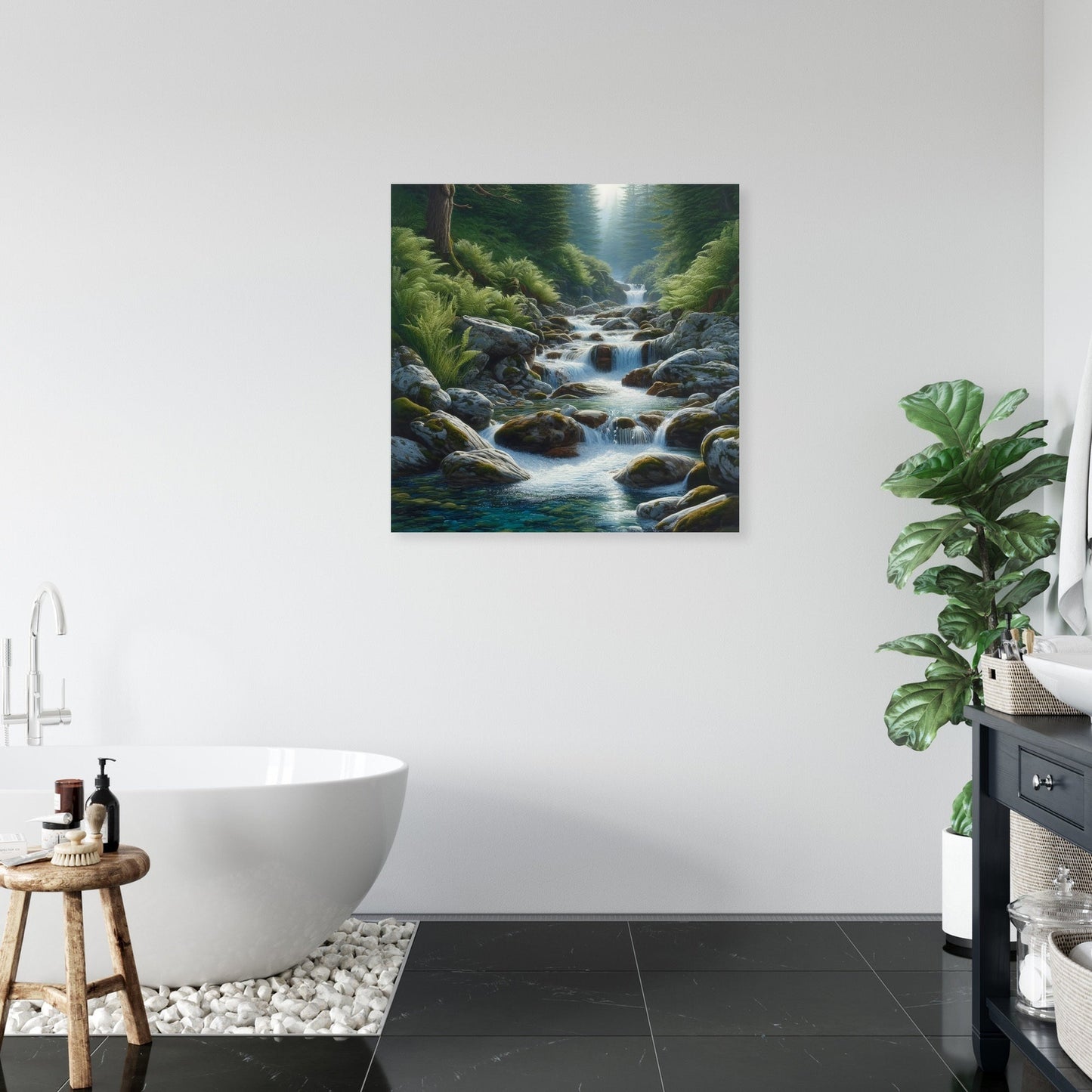 Crystal Stream Canvas