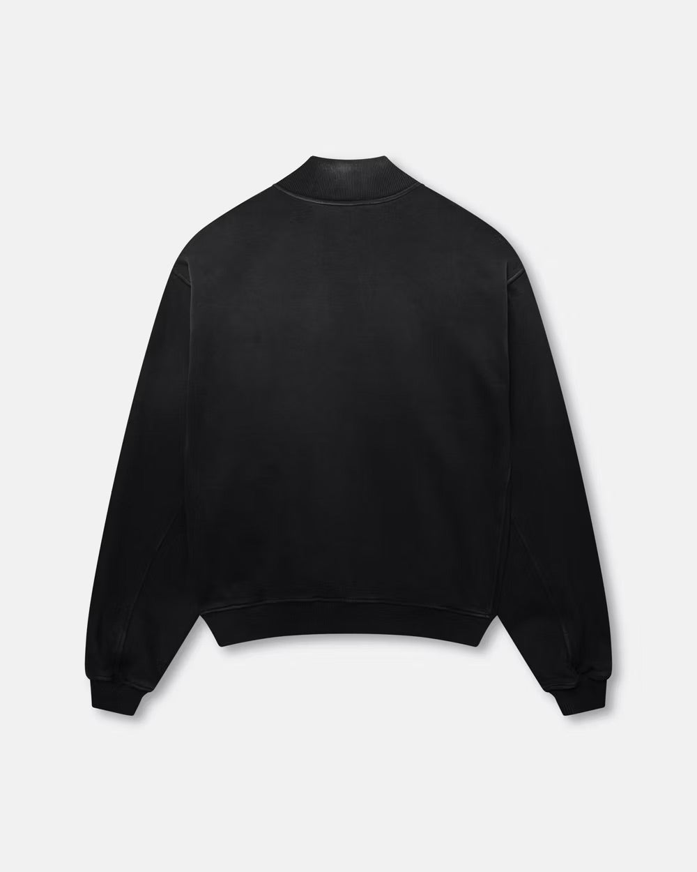 BLANK HEAVYWEIGHT FADE OUT BOMBER JACKET BLACK