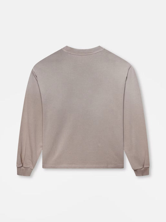 BLANK HEAVYWEIGHT FADE OUT LONGSLEEVE TEE MOCHA