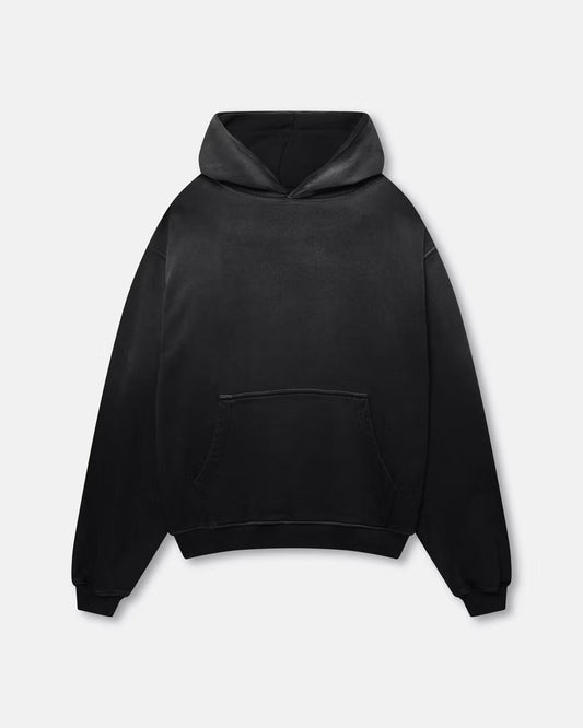 BLANK HEAVYWEIGHT FADE OUT HOODIE BLACK