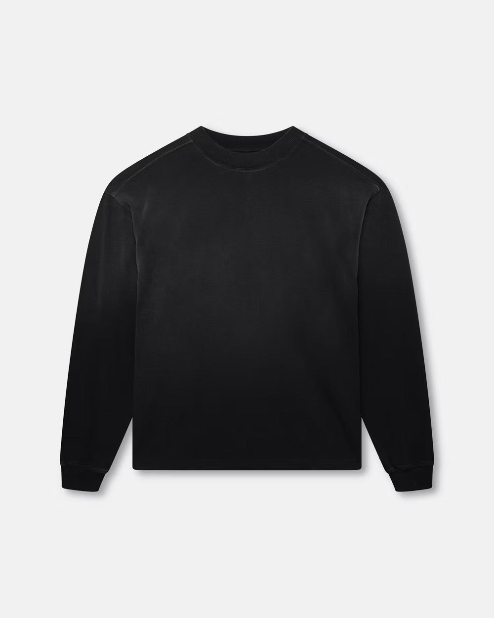 BLANK HEAVYWEIGHT FADE OUT LONGSLEEVE TEE BLACK