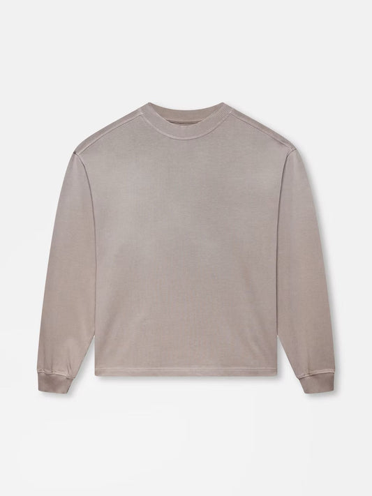 BLANK HEAVYWEIGHT FADE OUT LONGSLEEVE TEE MOCHA