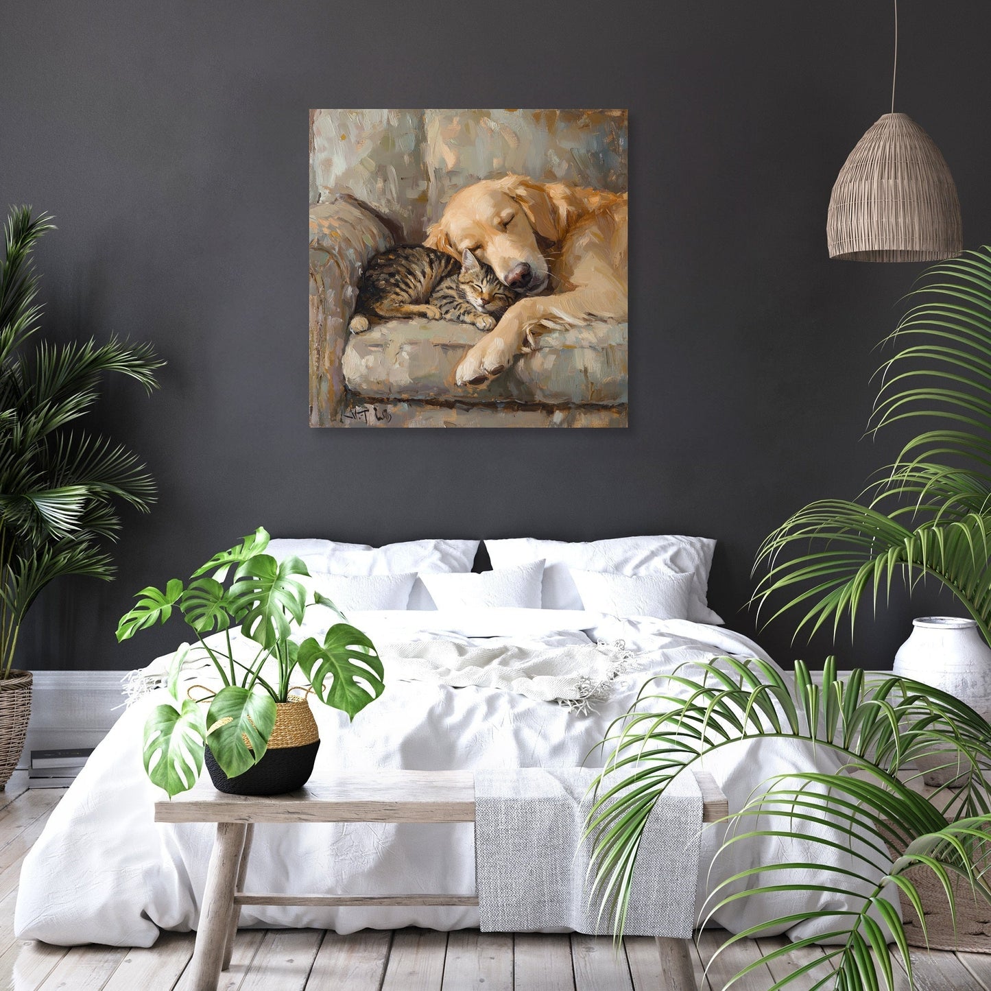 Furry Friends on Canvas