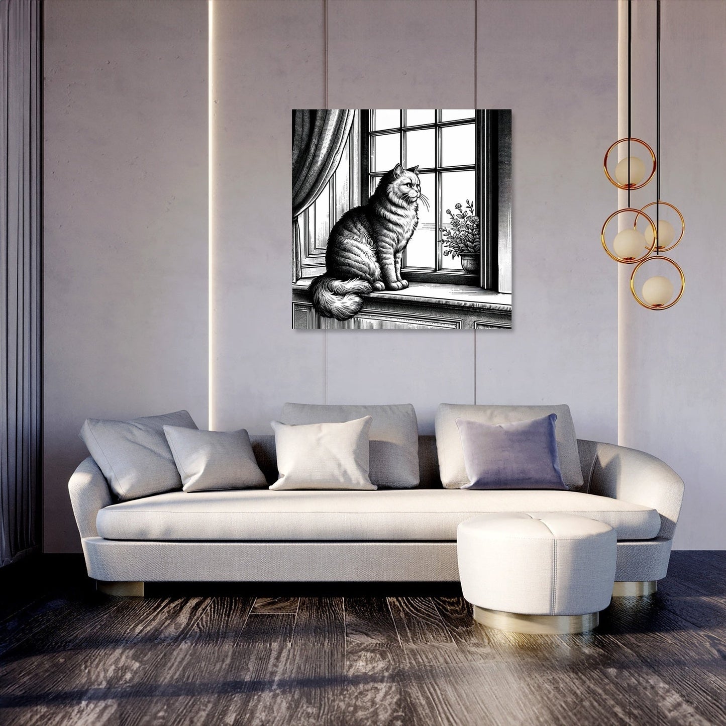 Elegant Gaze Canvas