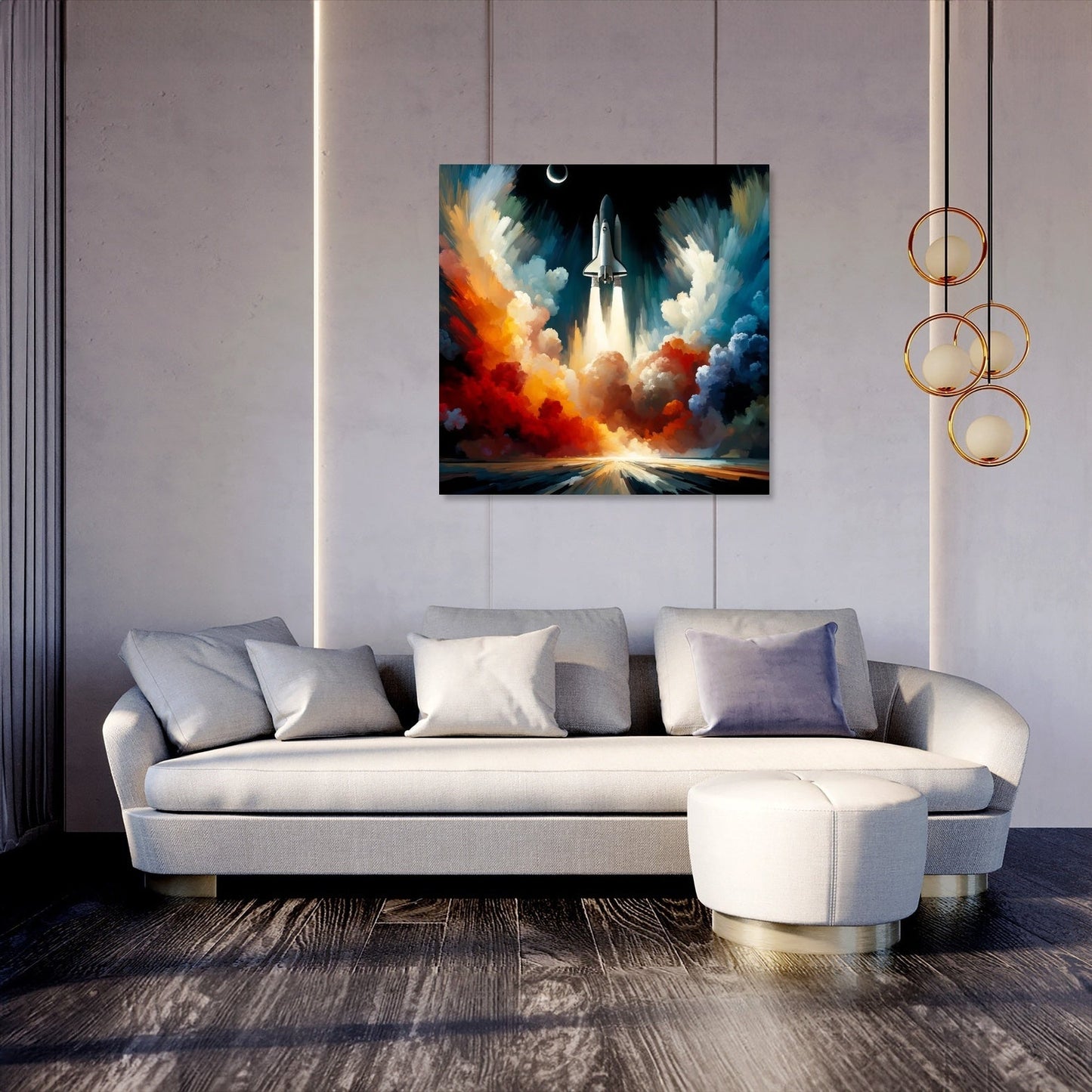 Cosmic Ascent Canvas