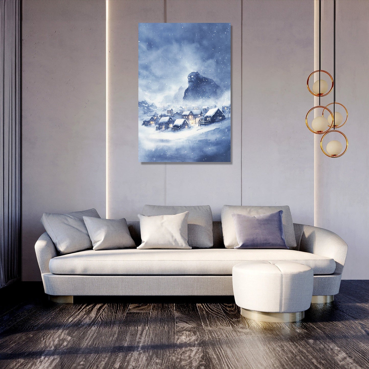 Yeti's Watchful Canvas
