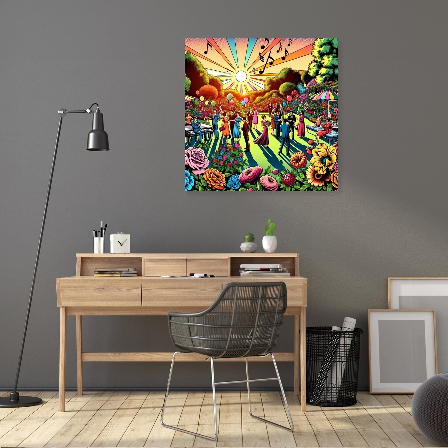 Pop Art Garden Soirée Canvas