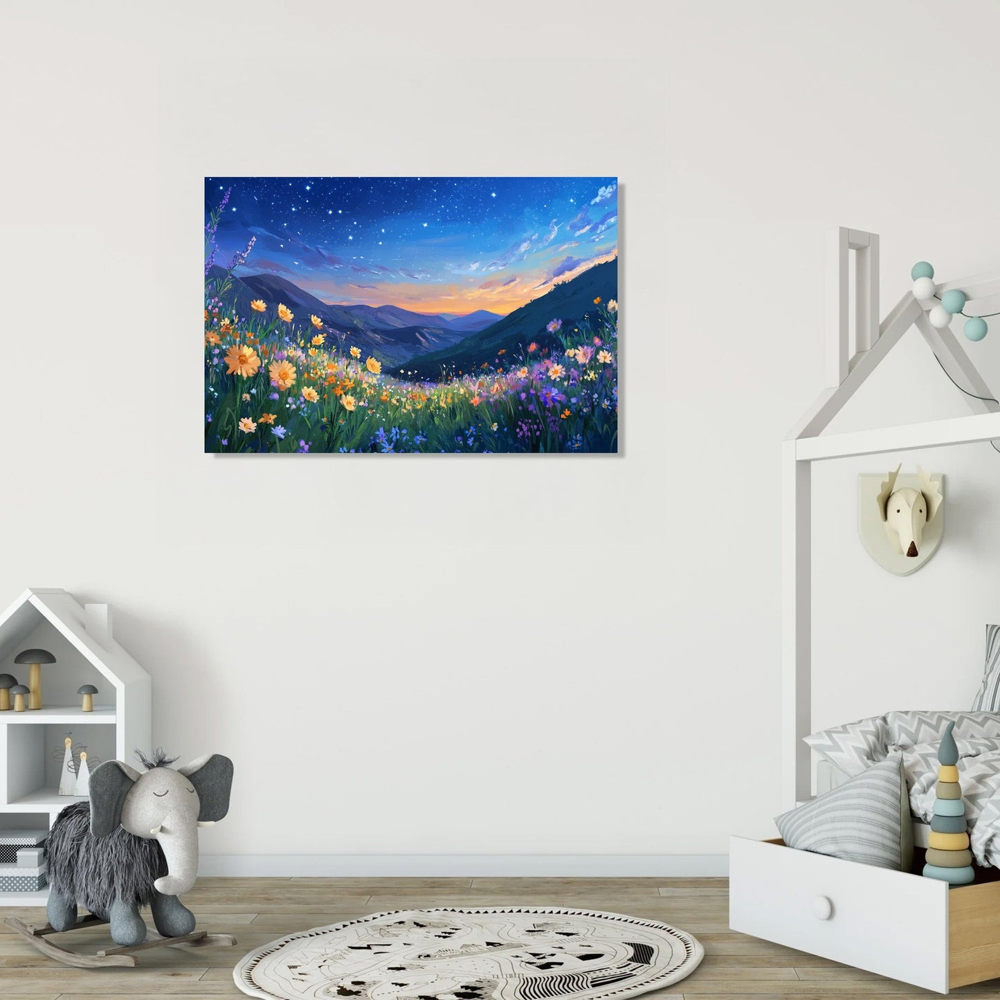 Starry Meadow Dreams Canvas