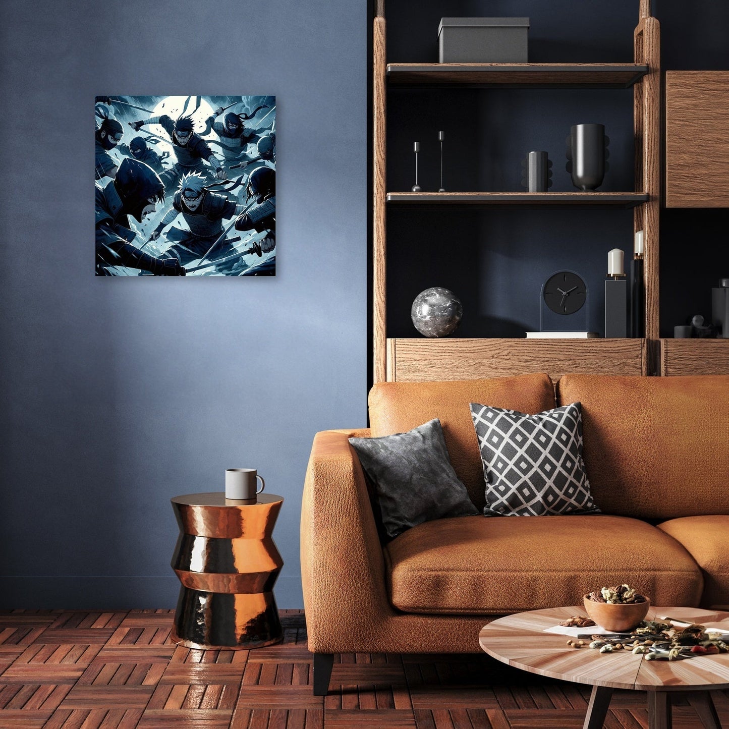 Midnight Ninja Showdown Canvas