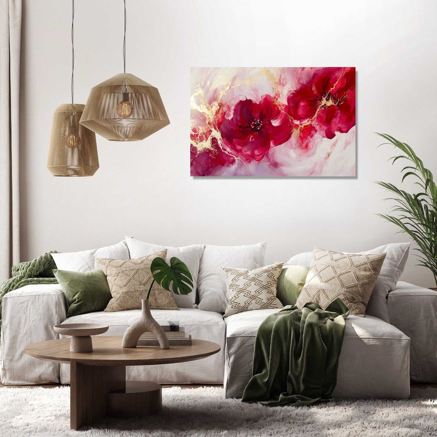 Abstract Love Canvas