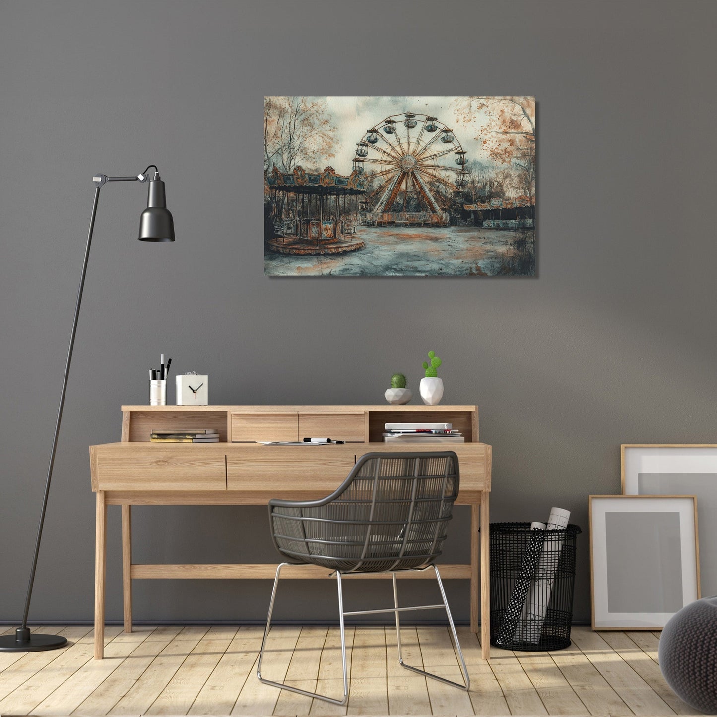 Abandoned Funfair Canvas