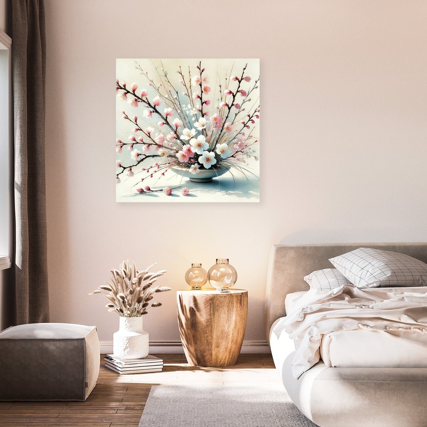 Cherry Blossom Ikebana Canvas