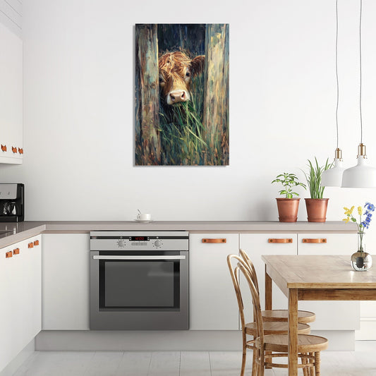 Bovine Whimsy Canvas