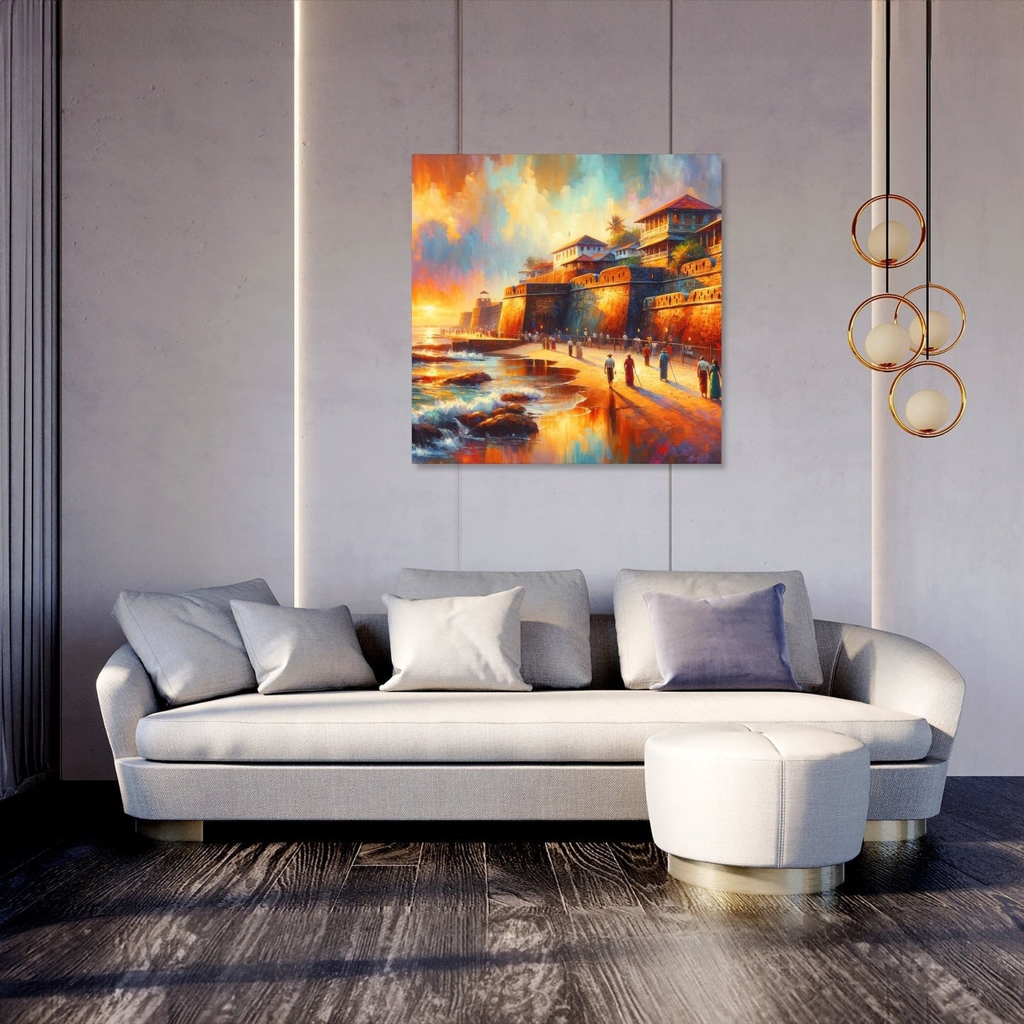 Galle Fort Sunset Canvas