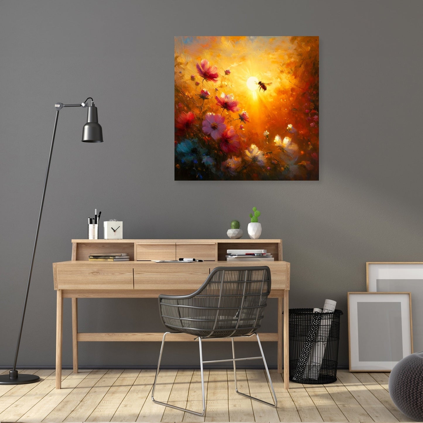 Golden Hour Bee Canvas