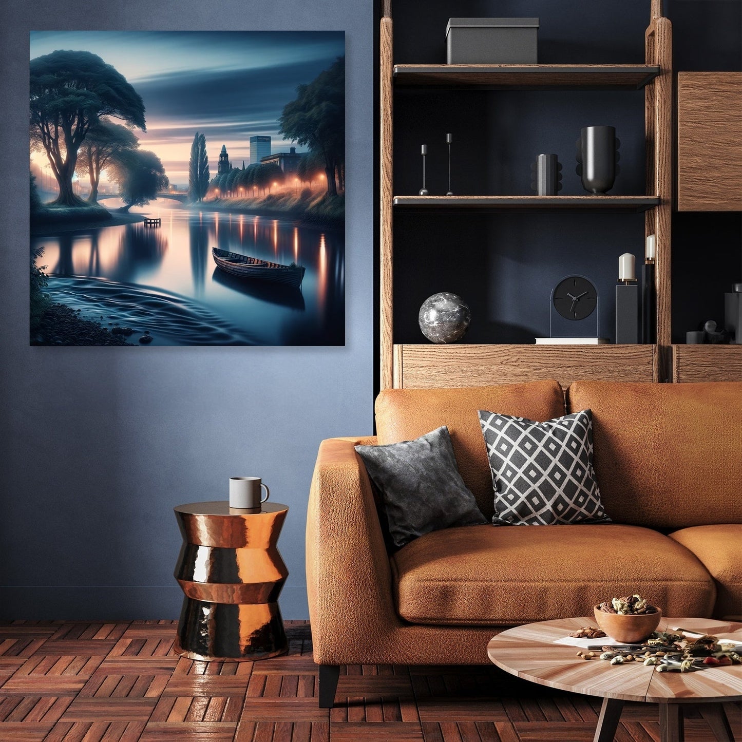 Belfast Whispers of the Lagan Canvas