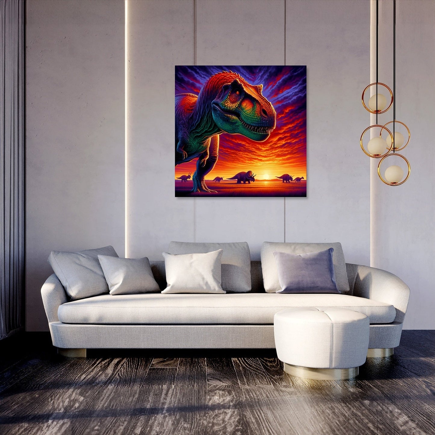 Sunset Majesty Rex Canvas