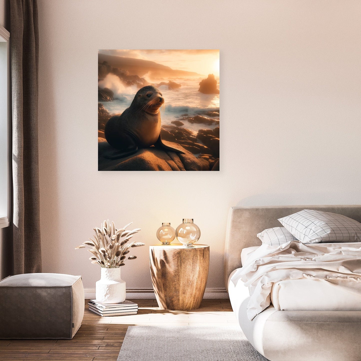 Sunset Seal Canvas