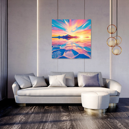 Salar de Uyuni Sunrise Canvas