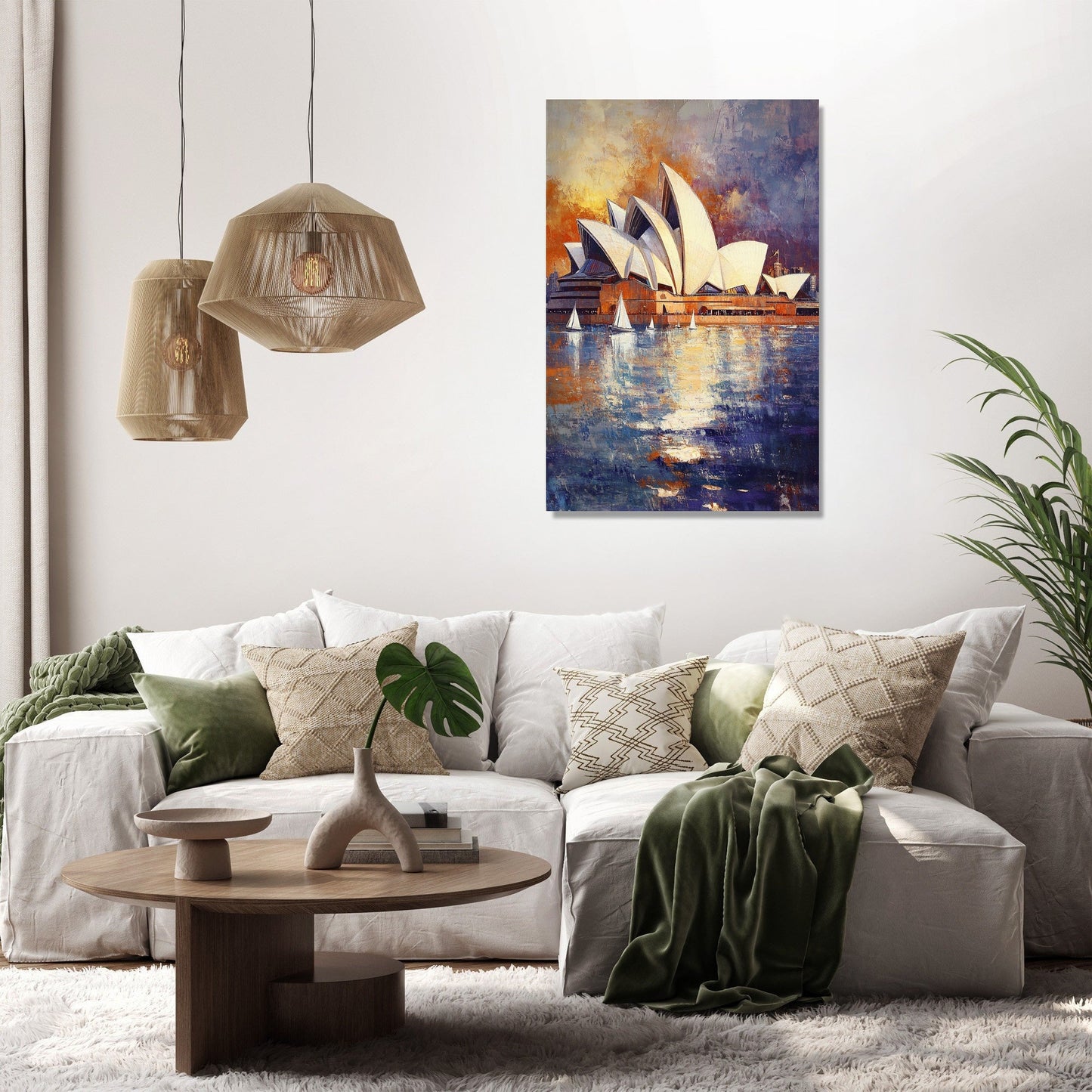 Sunlit Sydney Opera Canvas
