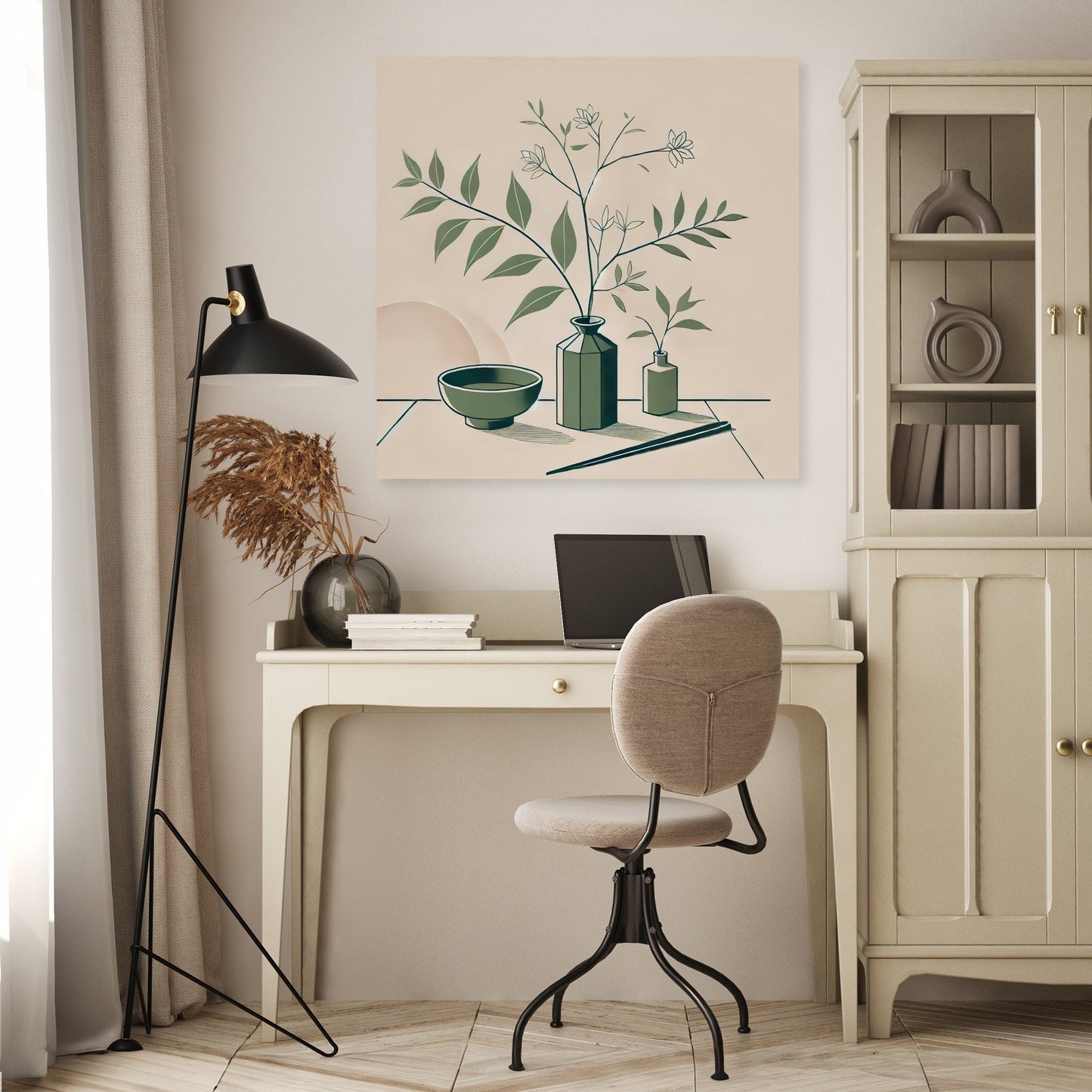 Minimalist Ikebana Canvas