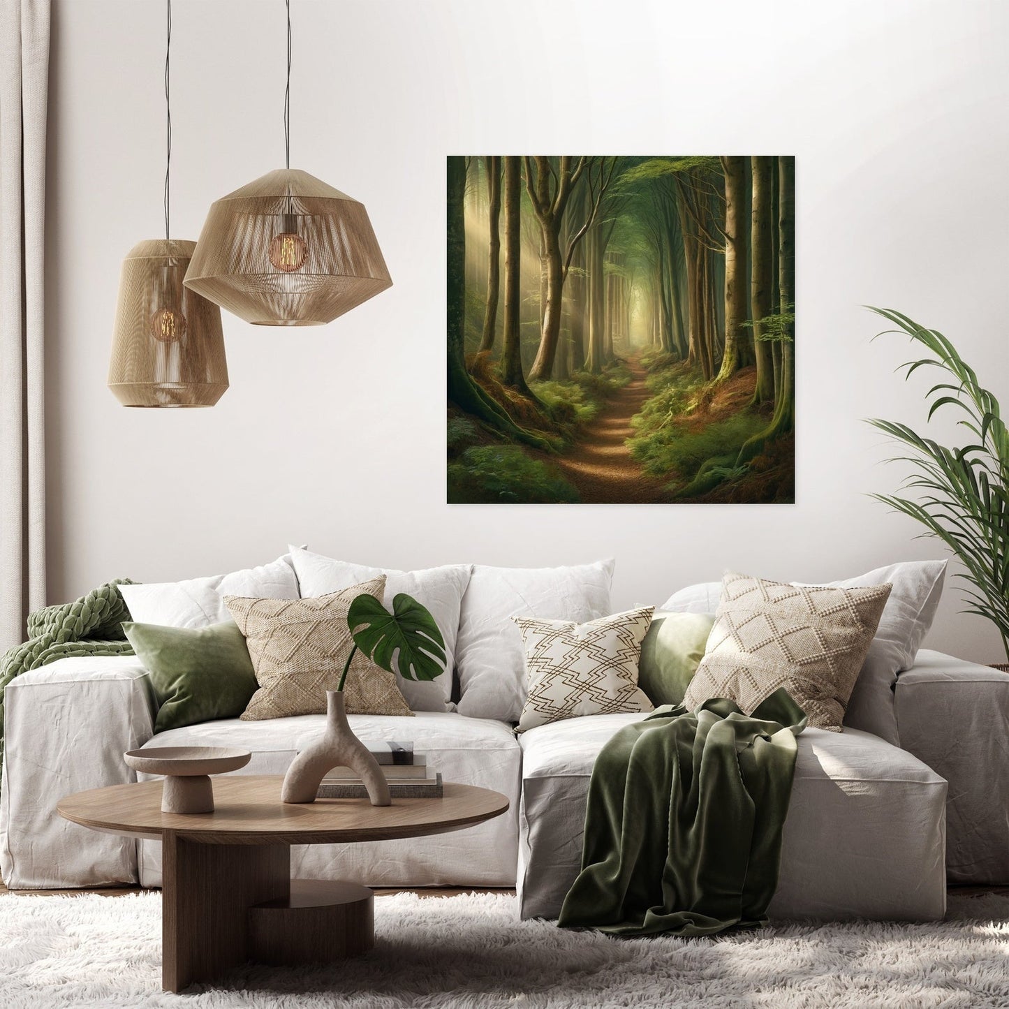 Ancient Forest Path Canvas