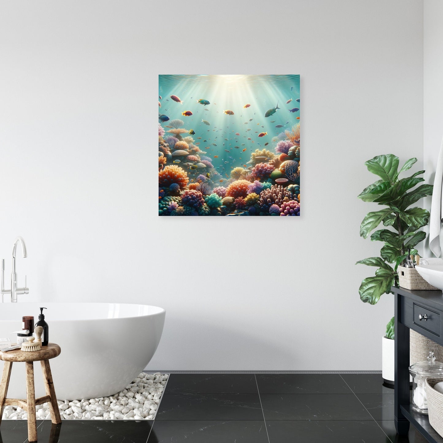 Coral Reef Elegance Canvas