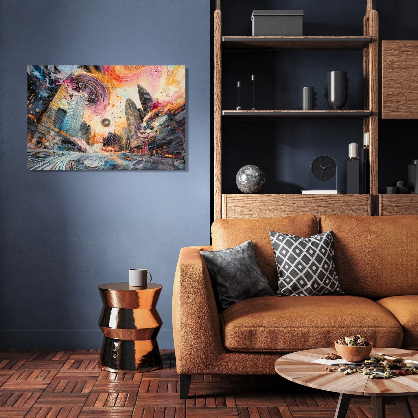 Neon Harmony Canvas