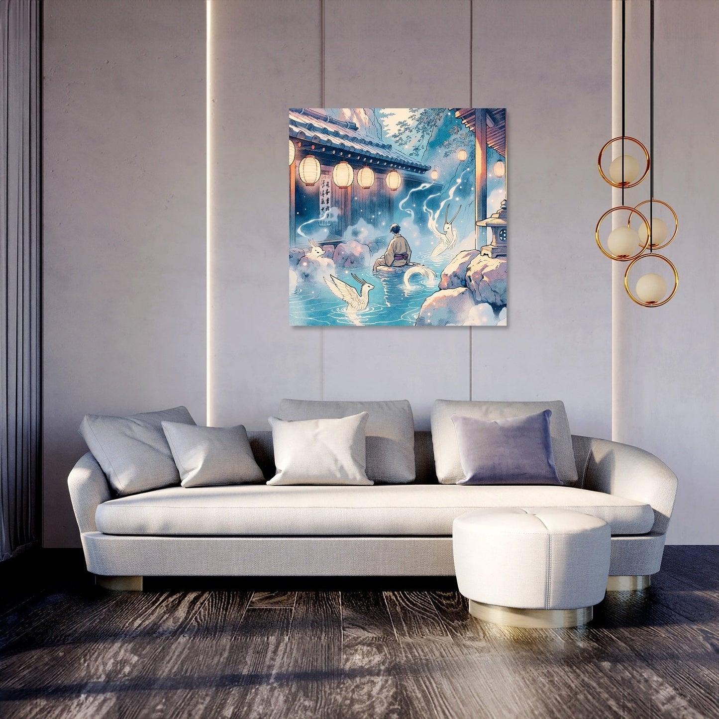 Mystic Onsen Whispers Canvas