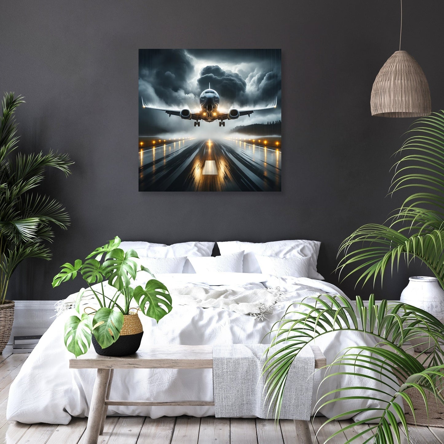 Stormy Descent Canvas