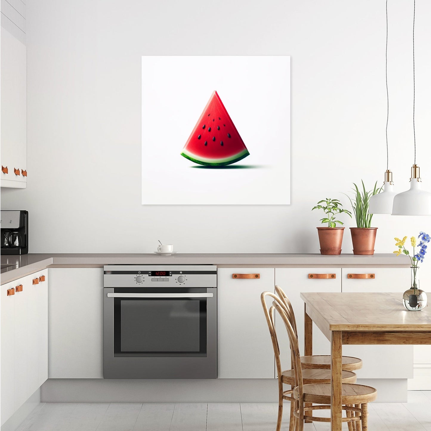 Minimalist Watermelon Slice Canvas