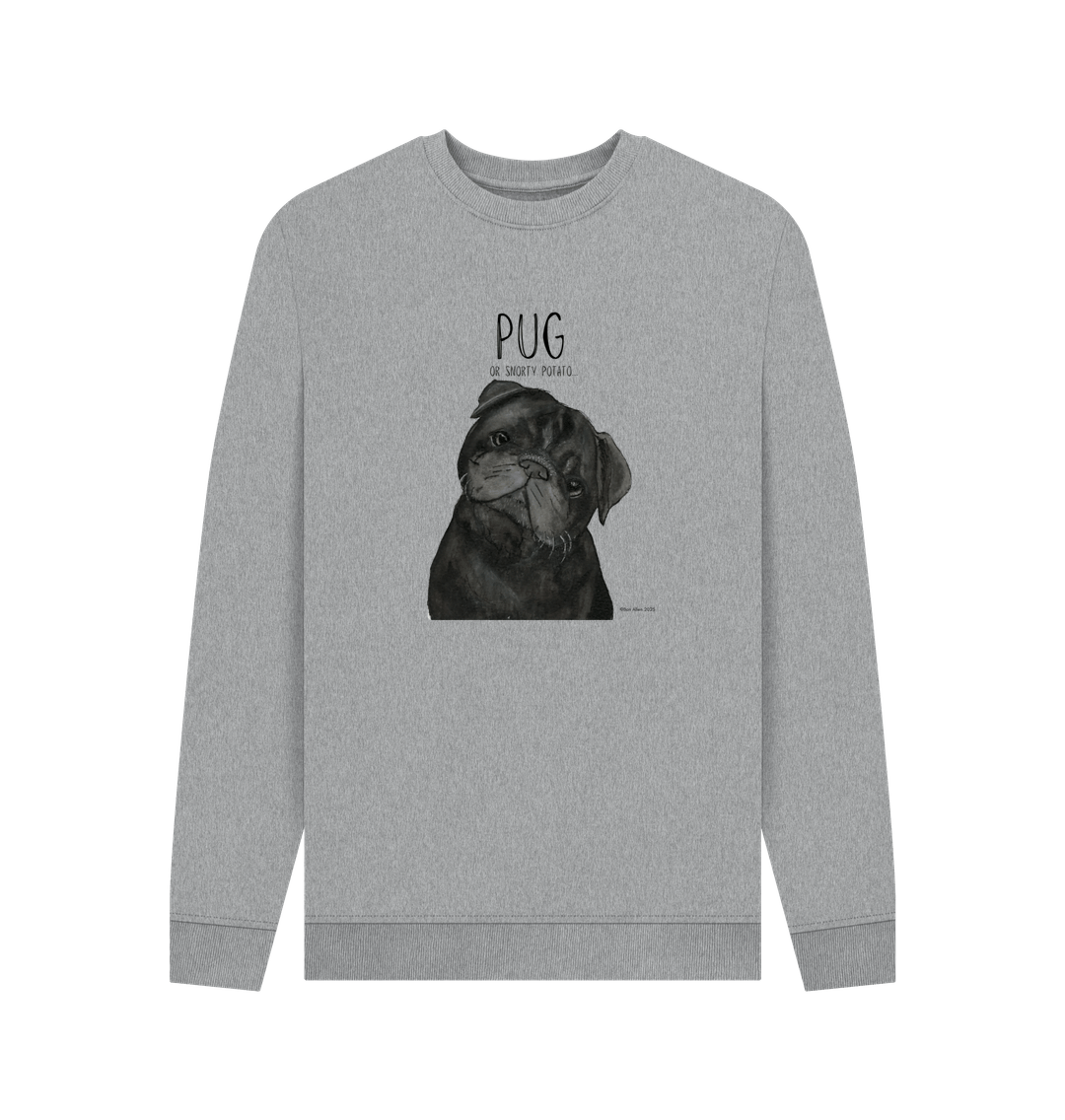 Snorty Potato Men's Crewneck – Cozy, Just Like Your Pug!
