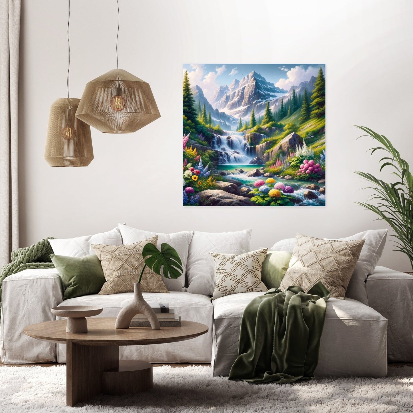 Spring Cascade Canvas