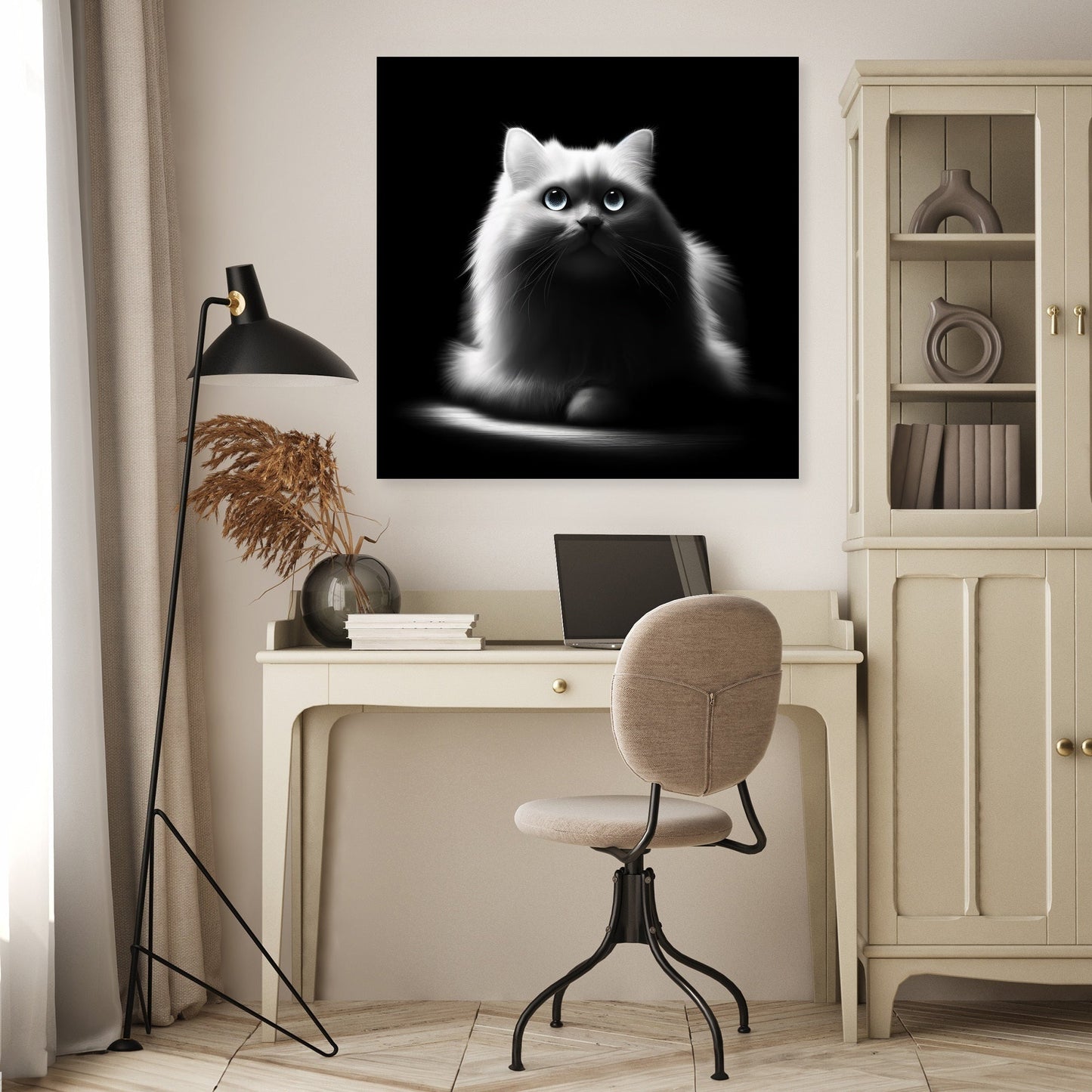 Luminous Whiskers Canvas