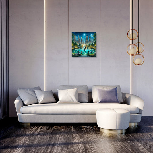 Cityscape Fantasy Fusion Canvas