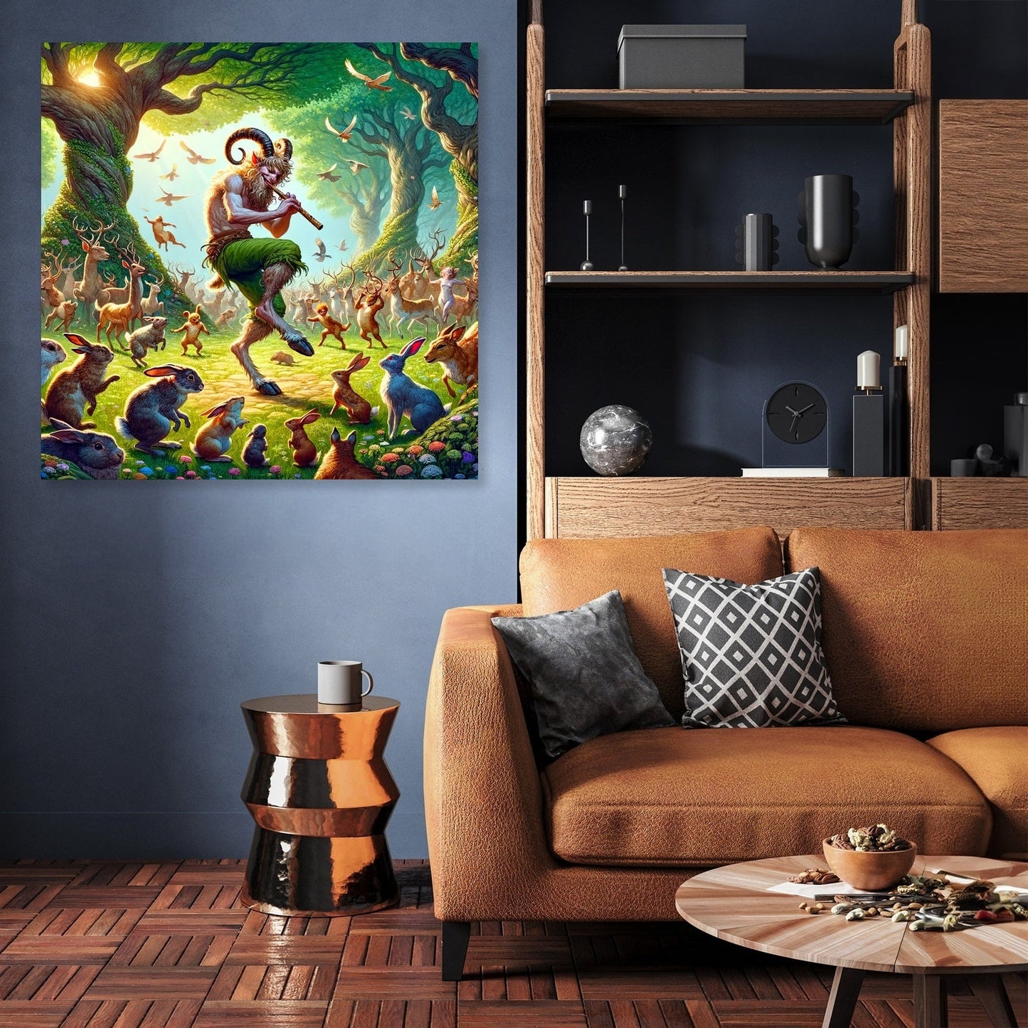 Forest Melody Satyr Canvas