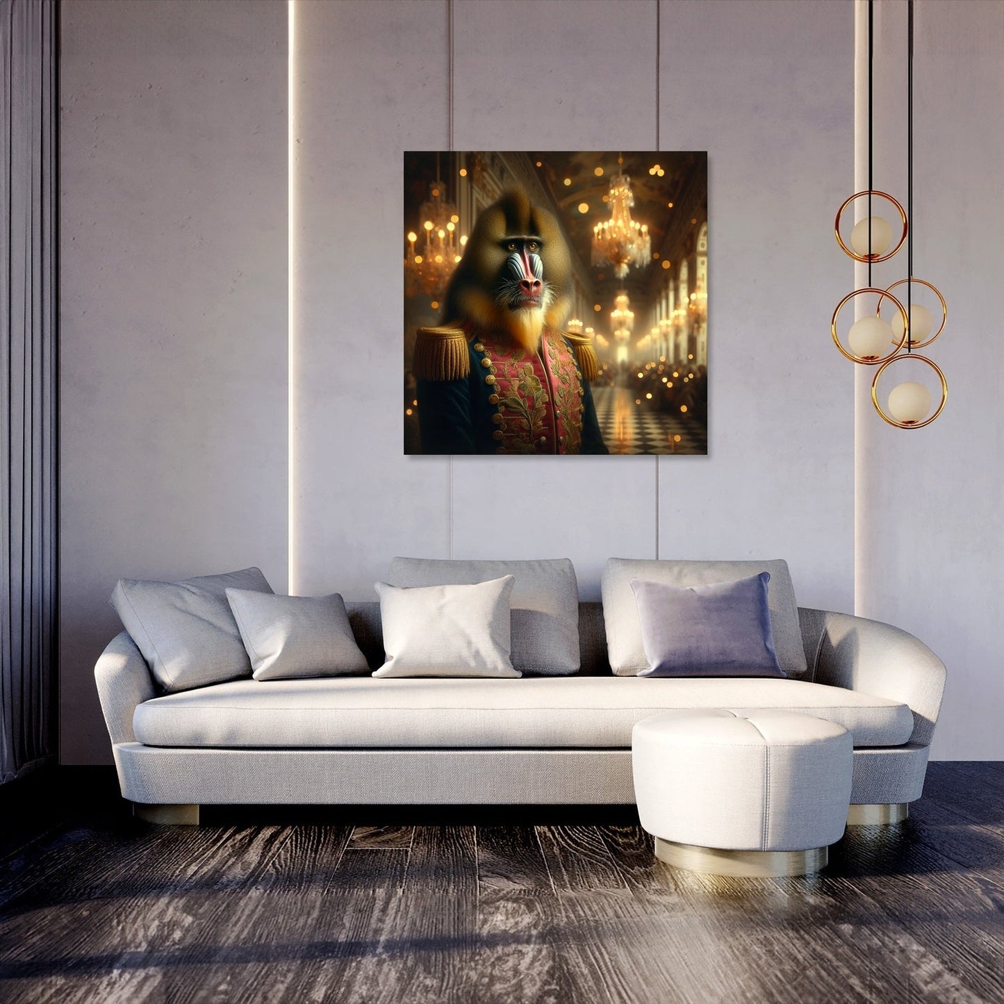 Regal Mandrill Majesty Canvas