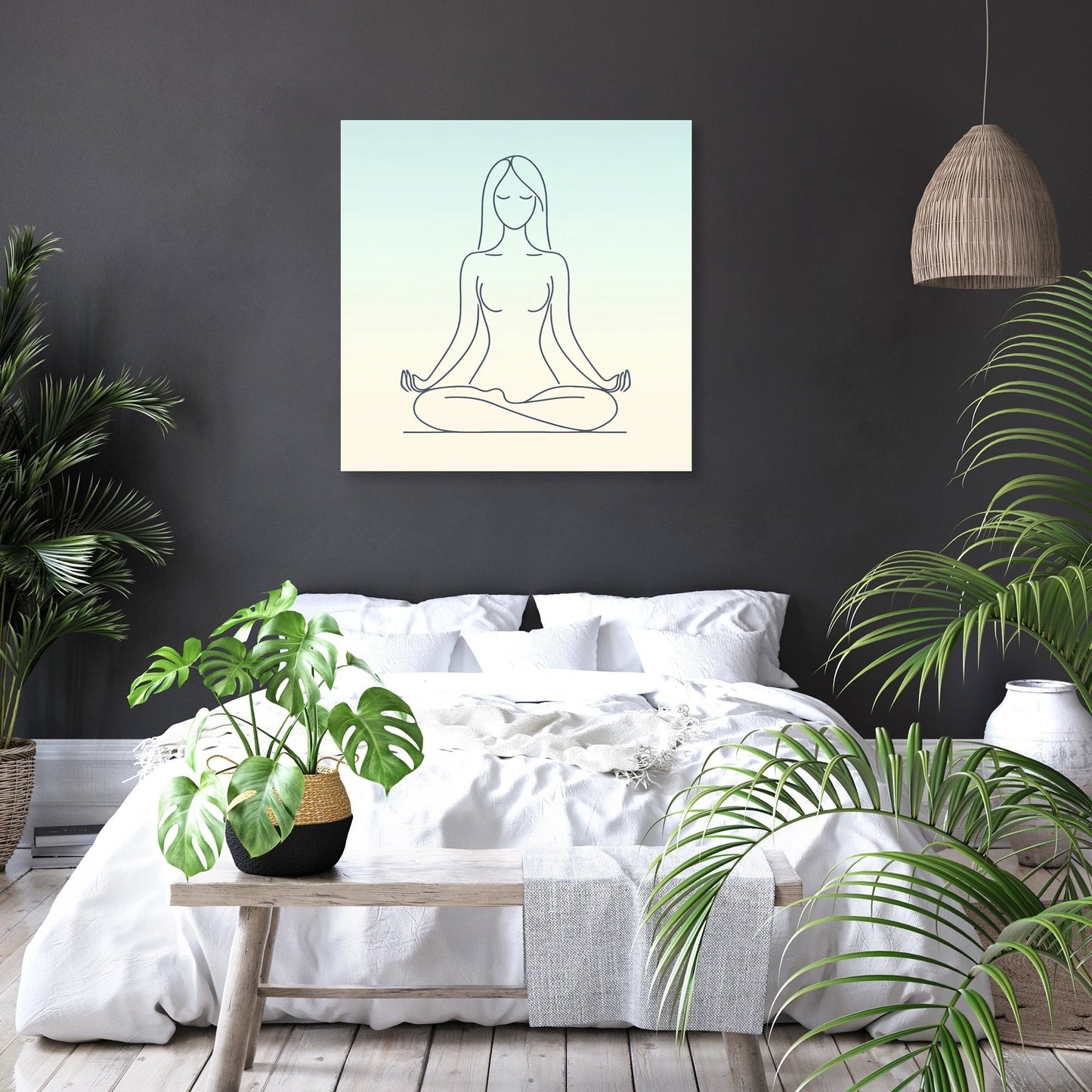 Serenity in Lotus Canvas