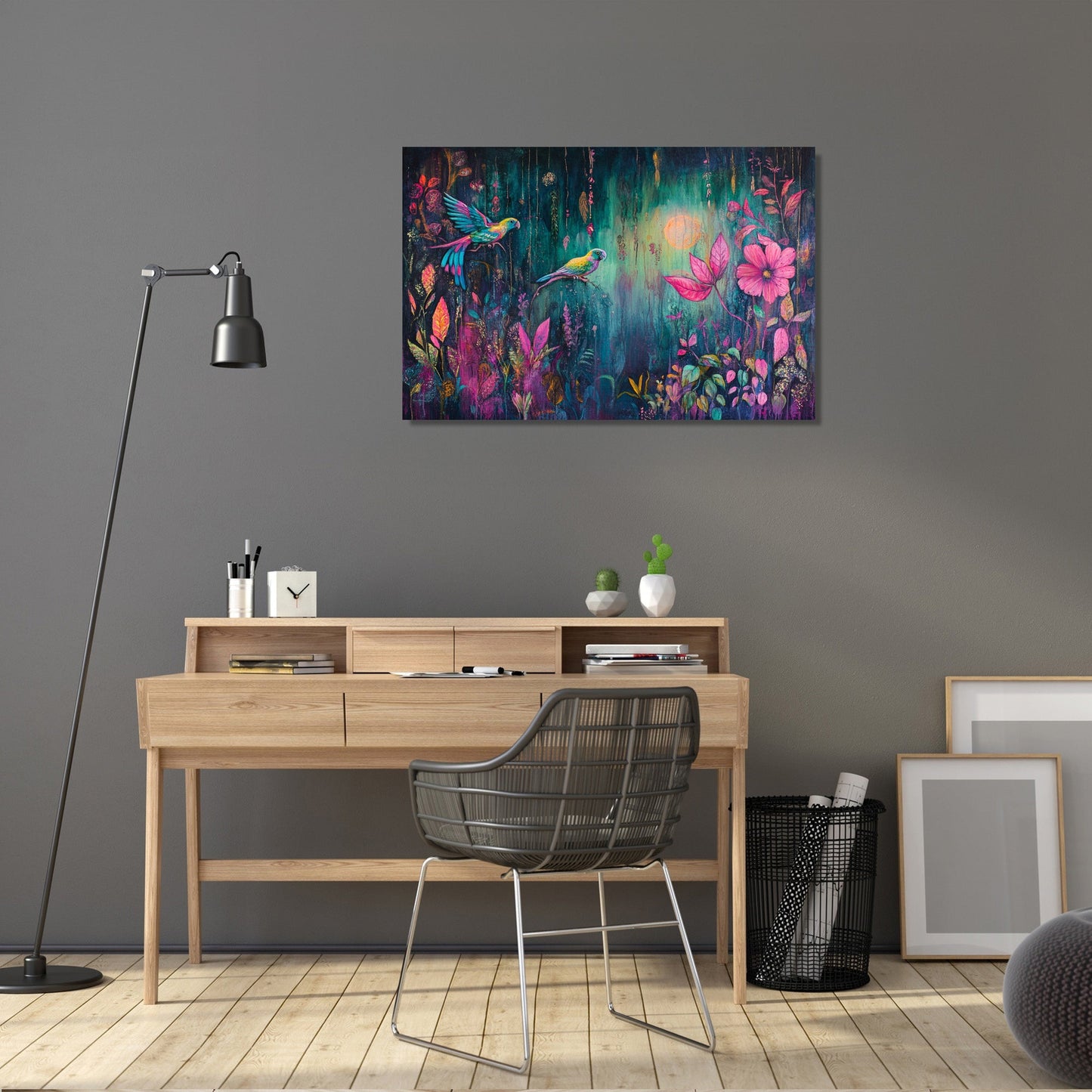 Neon Jungle Canvas