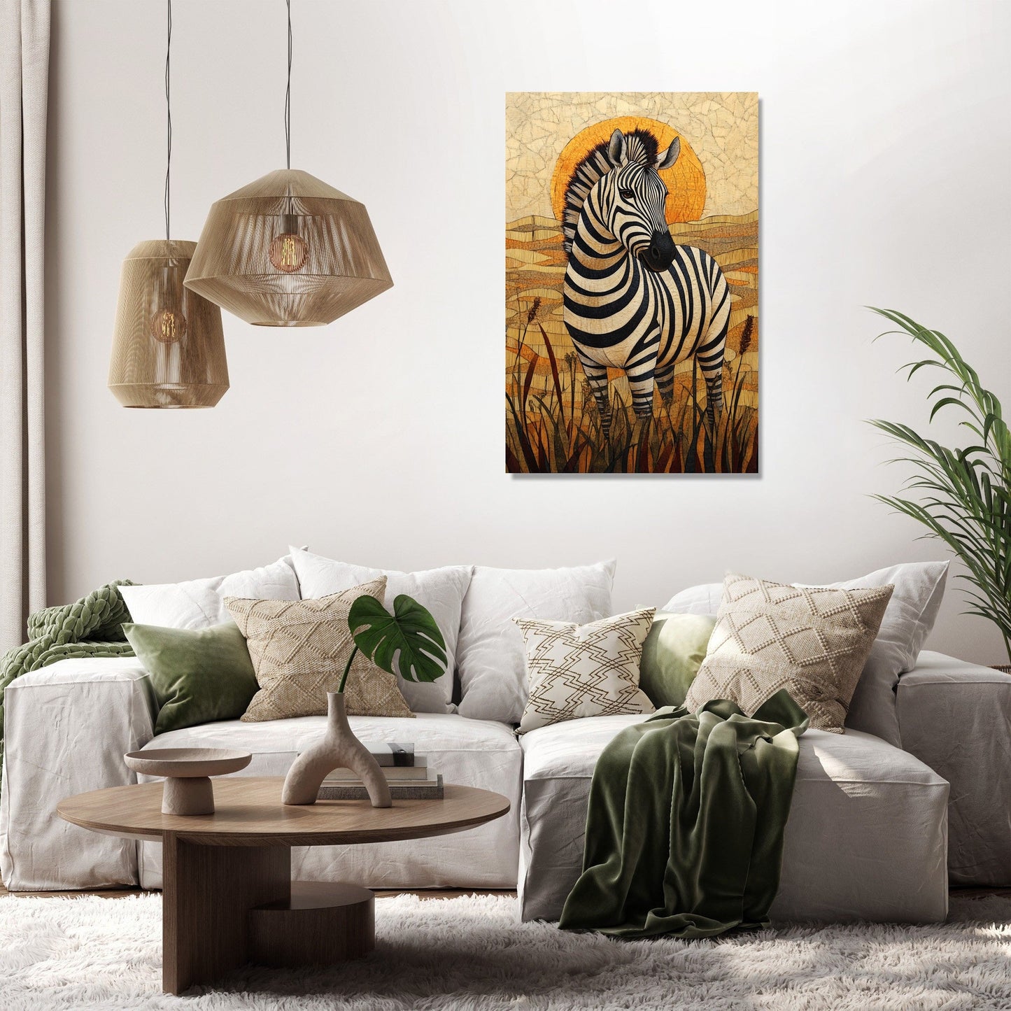 Zebra Elegance Canvas