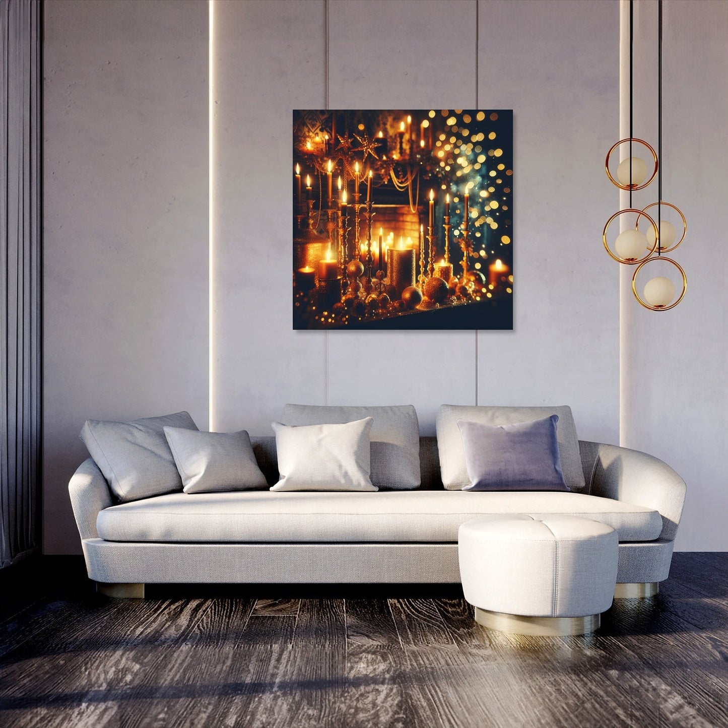 Enigmatic Festive Night Canvas