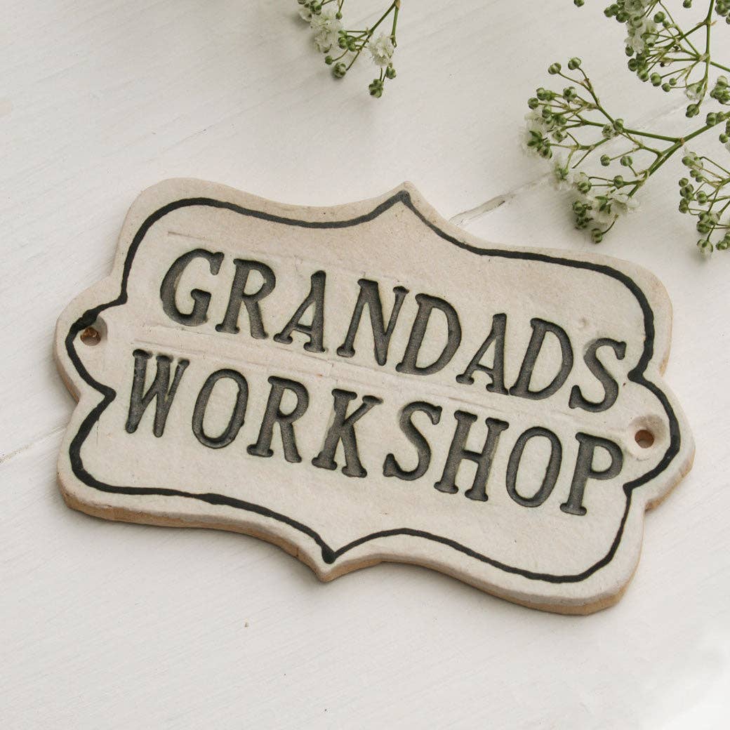 Grandad's Workshop Ceramic Sign