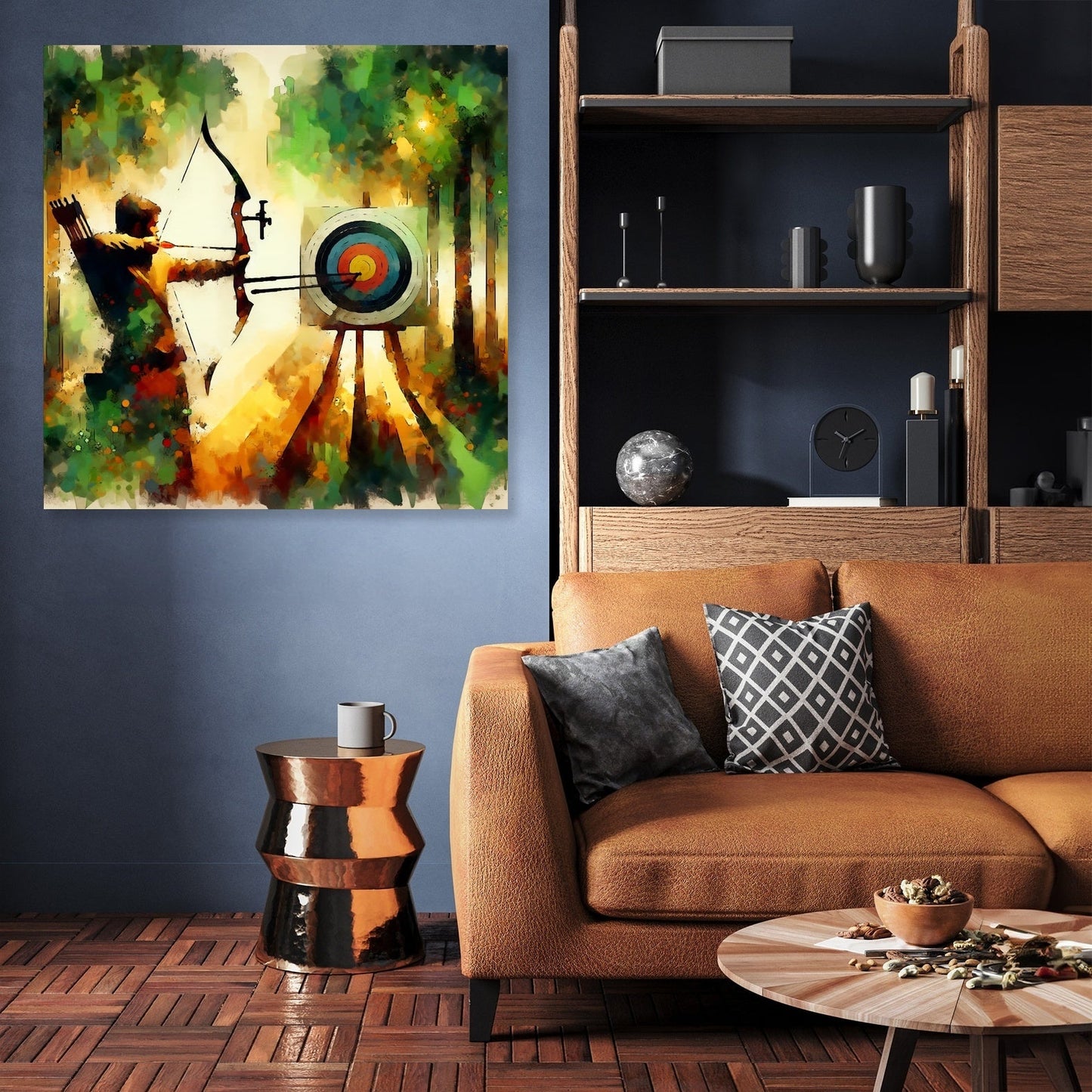 Focused Archer Canvas